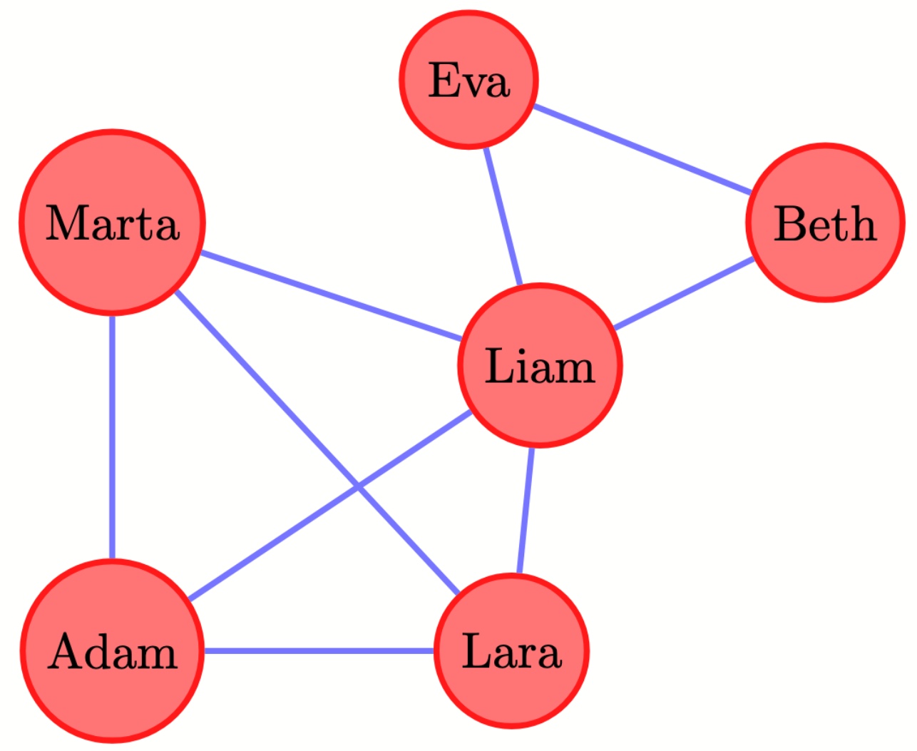Social network graph